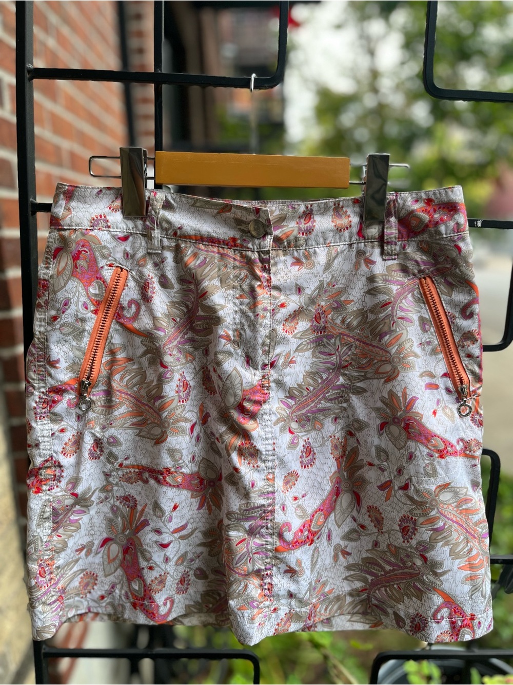 Soft multicolor skort